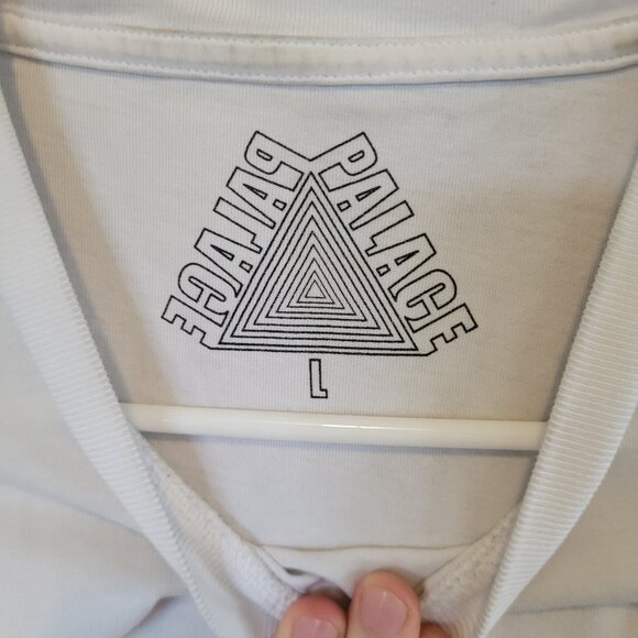 Palace Stacker Multi-CD Graphic T-Shirt White Size Large (L) - Picture 3 of 4